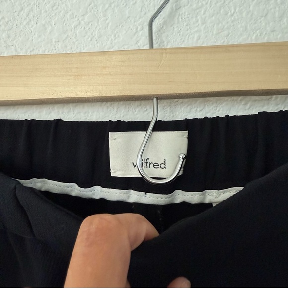 Wilfred- Black Crepe Dorantal Pull On Trouser Pants Size 2 - Picture 4 of 9